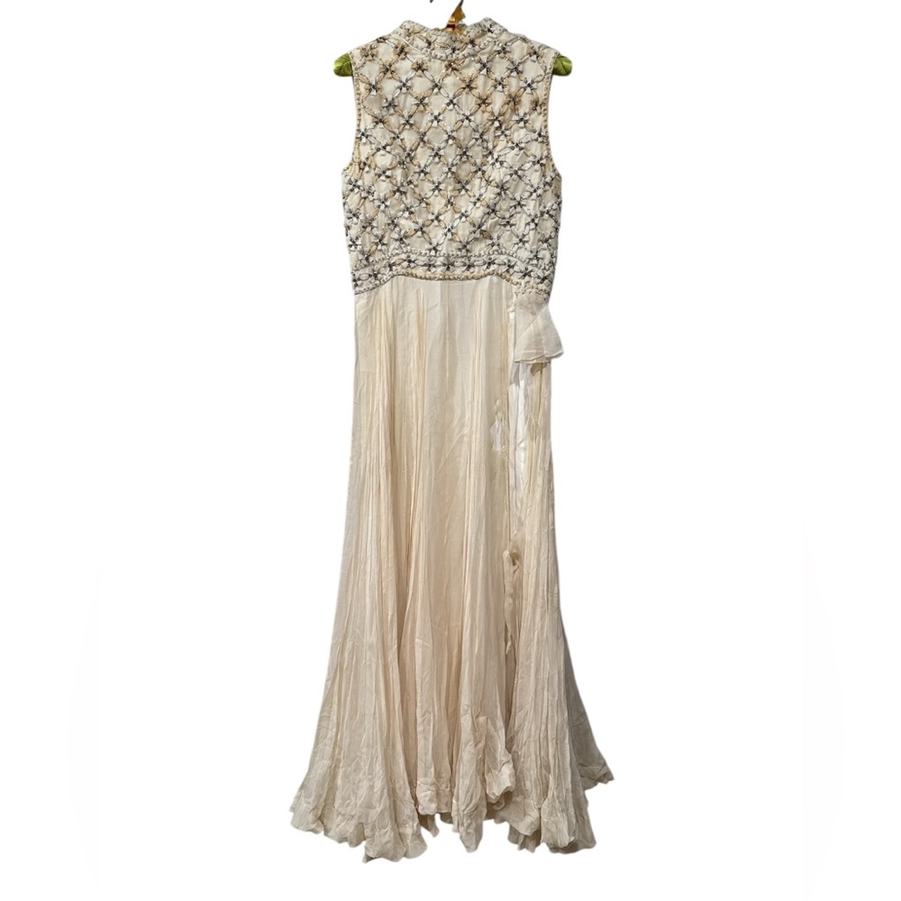 1960’s Vintage Tan Beaded Dress Seaton Enterprises Ltd